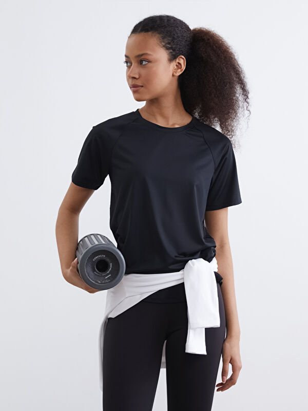 KOOR SPORT Damen-Sport-T-Shirt mit Rundhalsausschnitt