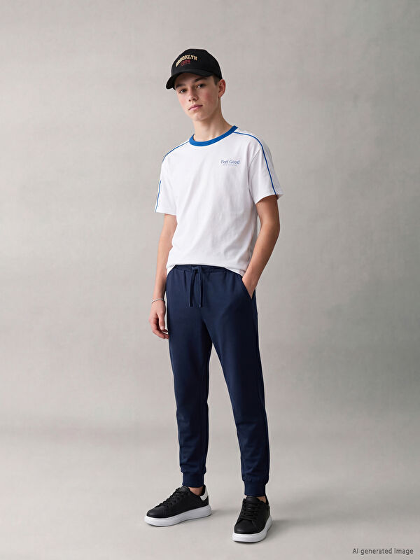 LCW Kids Beli Lastikli Erkek Çocuk Jogger Eşofman Altı