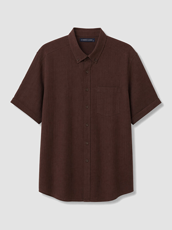 LCWAIKIKI Classic Regular Fit Armürlü Erkek Gömlek