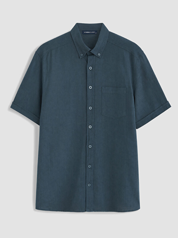 LCWAIKIKI Classic Regular Fit Armürlü Erkek Gömlek
