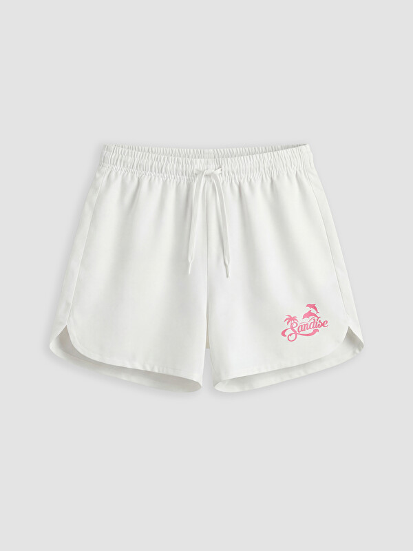 LCW Kids Printed Girls' Swimming Shorts