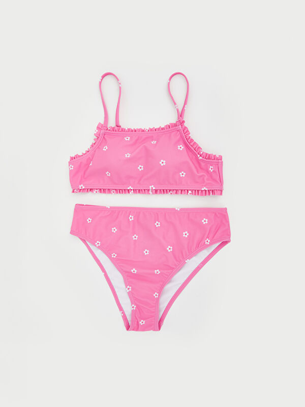 LCW Kids Çiçekli Kız Çocuk Bikini