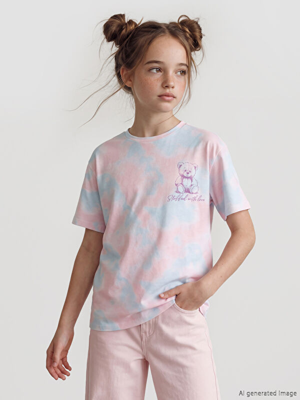 LCW Kids Bedrucktes T-Shirt für Mädchen