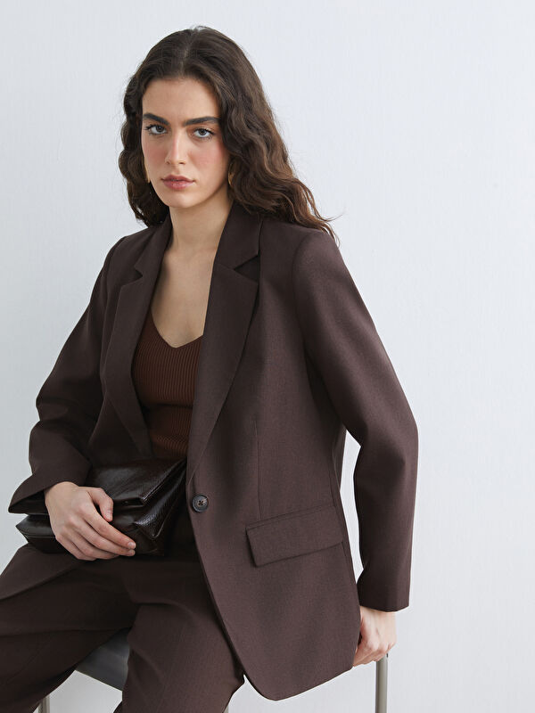 LCW Vision Linen Blend Women's Blazer Jacket