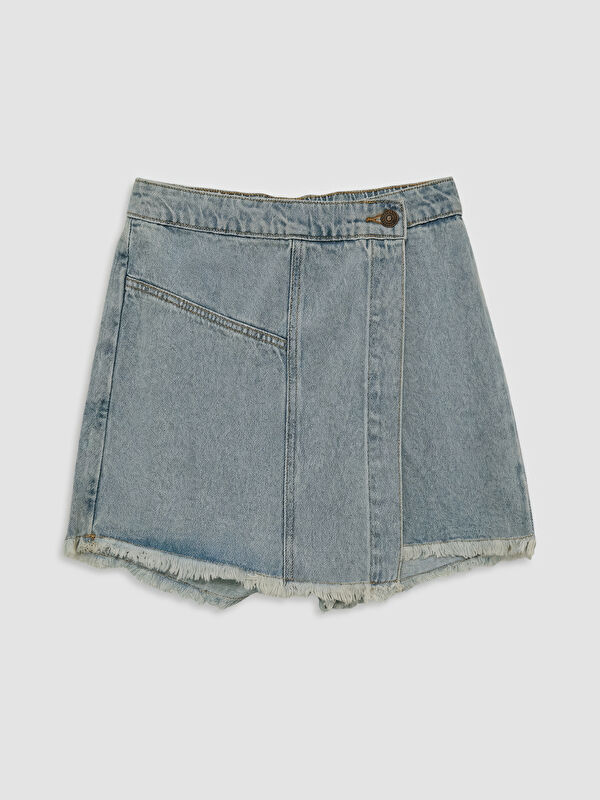 LCW Kids Elastischer Bund Mädchen-Denim-Skort