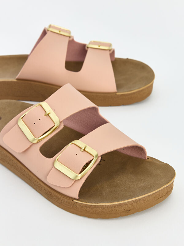 Lcw Steps Bej Lcw Steps Çift Bantlı Kadın Terlik