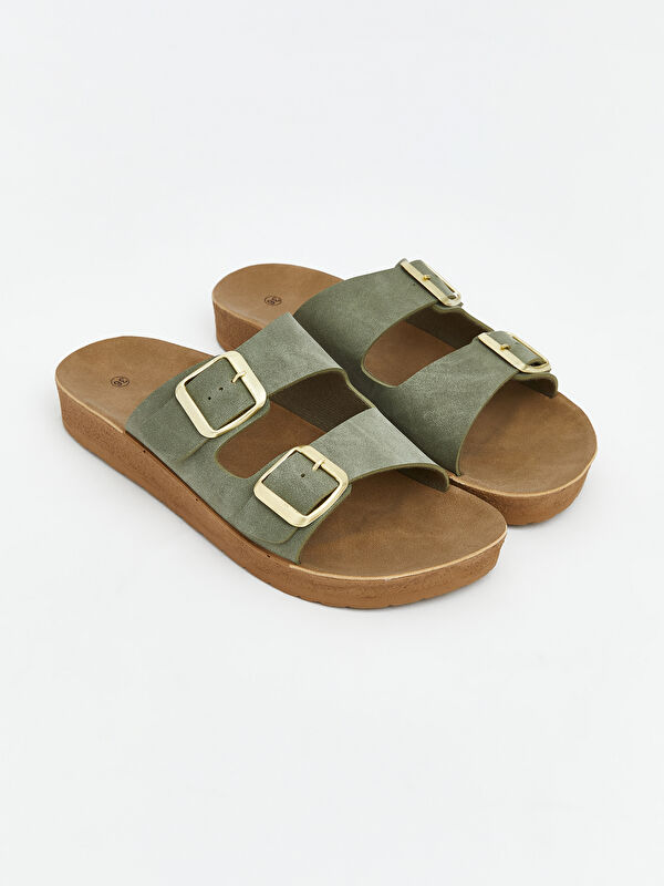 Lcw Steps Bej Lcw Steps Çift Bantlı Kadın Terlik