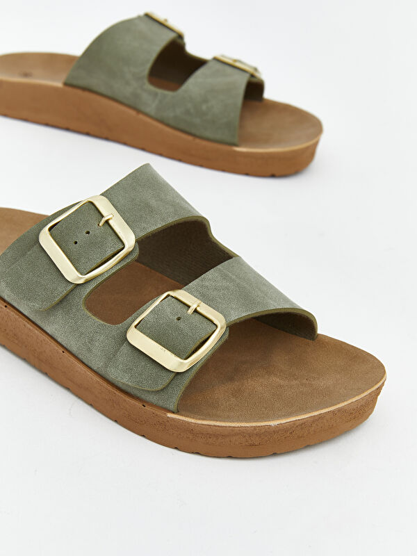 Lcw Steps Bej Lcw Steps Çift Bantlı Kadın Terlik