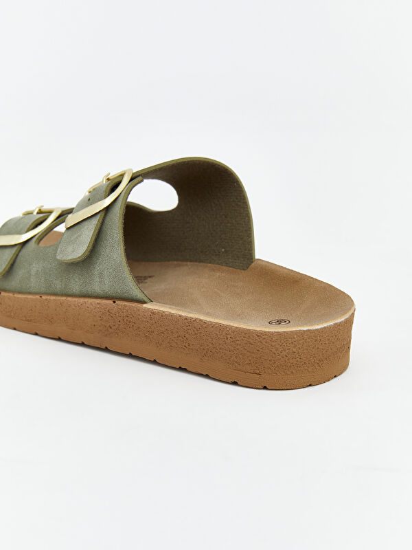 Lcw Steps Bej Lcw Steps Çift Bantlı Kadın Terlik