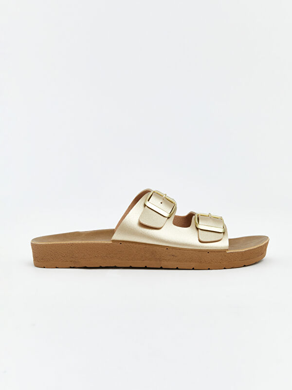 Lcw Steps Bej Lcw Steps Çift Bantlı Kadın Terlik