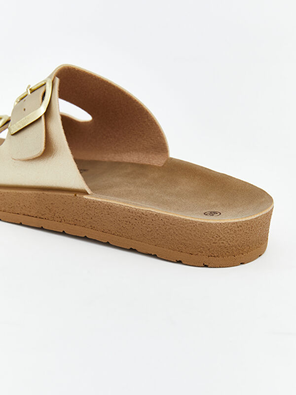 Lcw Steps Bej Lcw Steps Çift Bantlı Kadın Terlik