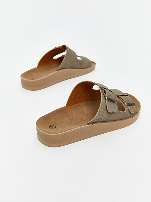 Lcw Steps Bej Lcw Steps Çift Bantlı Kadın Terlik