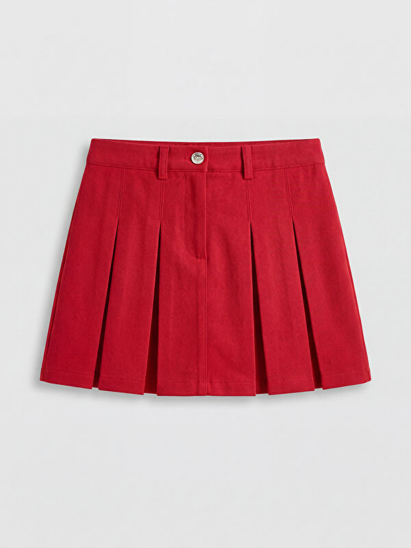 LCW Kids Kız Çocuk Gabardin Şort Etek