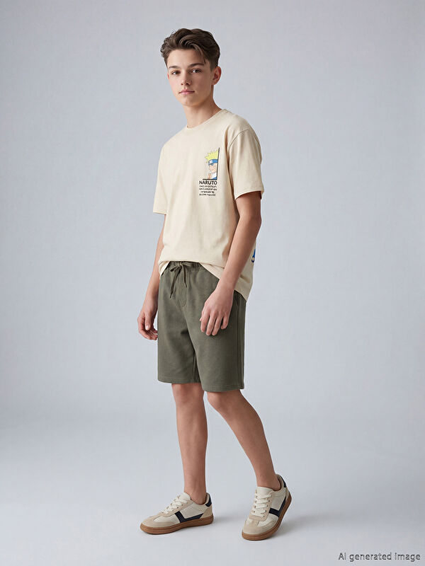LCW Kids Beli Lastikli Erkek Çocuk Şort