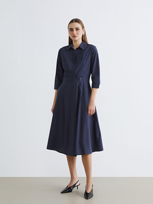 LCW EVERYDAY Frau DUNKELBLAU Kleid