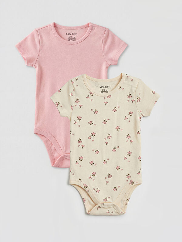 LCW baby Kız Bebek Çıtçıtlı Body 2'li