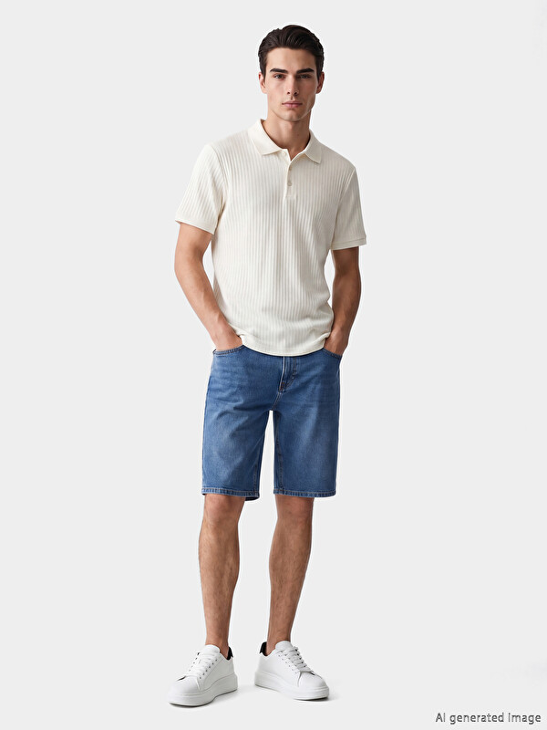 LCW Jeans Slim Fit Men's Jean Shorts