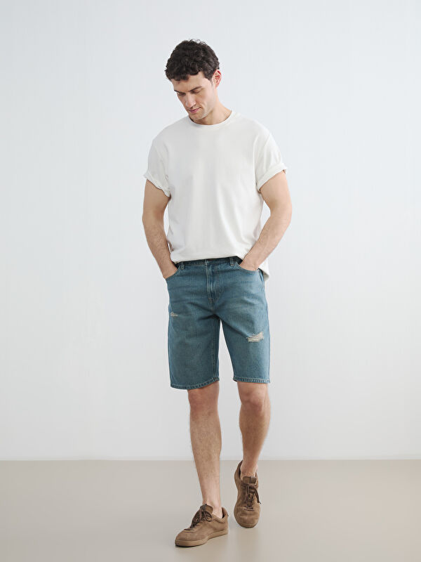 LCW Jeans Regular Fit Men's Denim Shorts