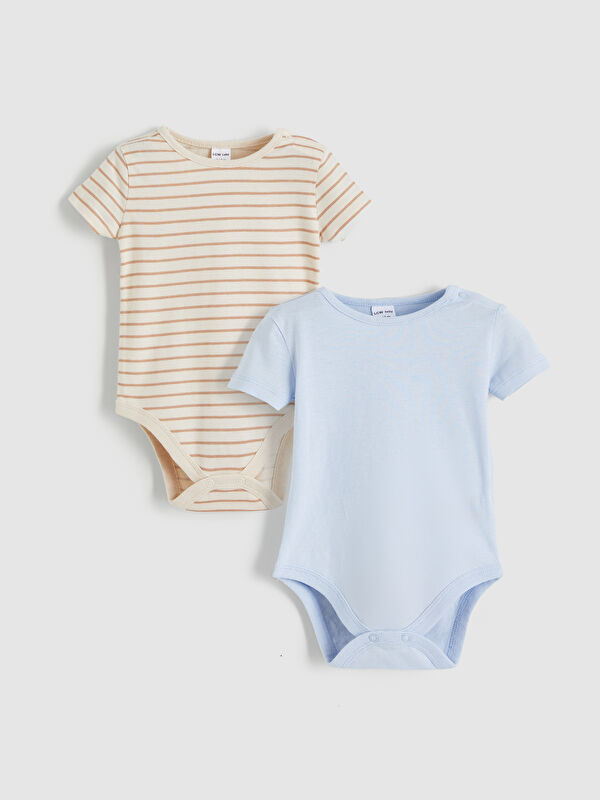LCW baby Two-piece snap-closure bodysuit set for baby boys.