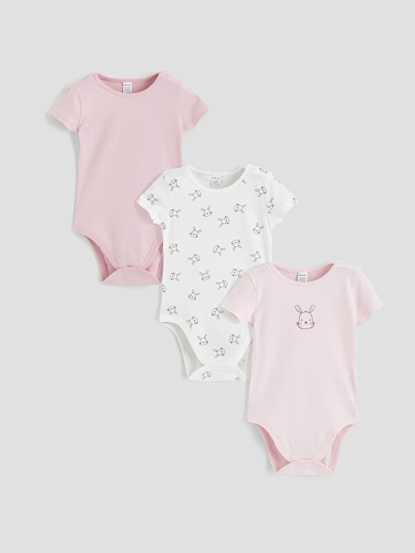 LCW baby Бебе момиче Екрю Боди с щрапки