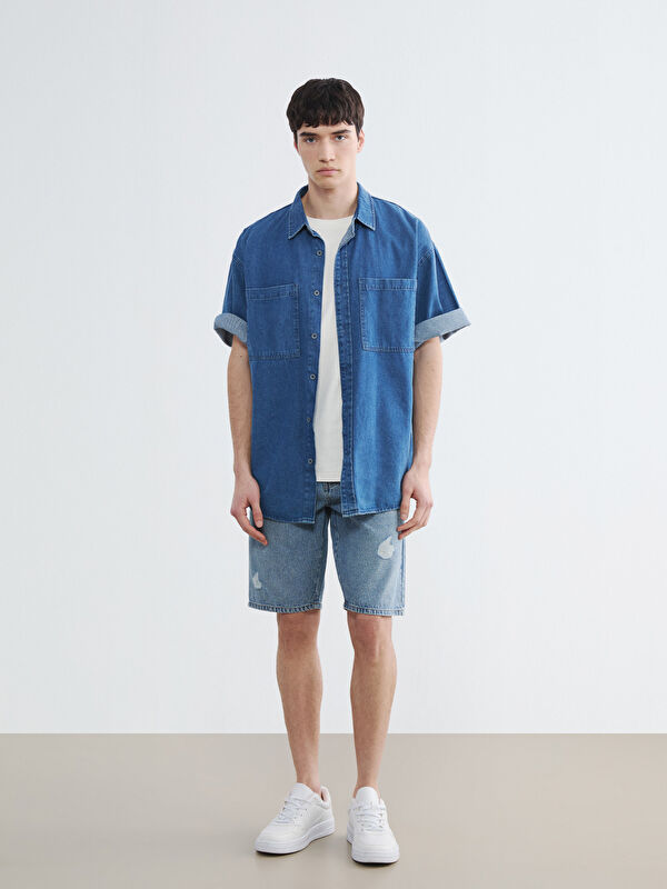 LCW Jeans Standard Fit Herren-Jeansshorts