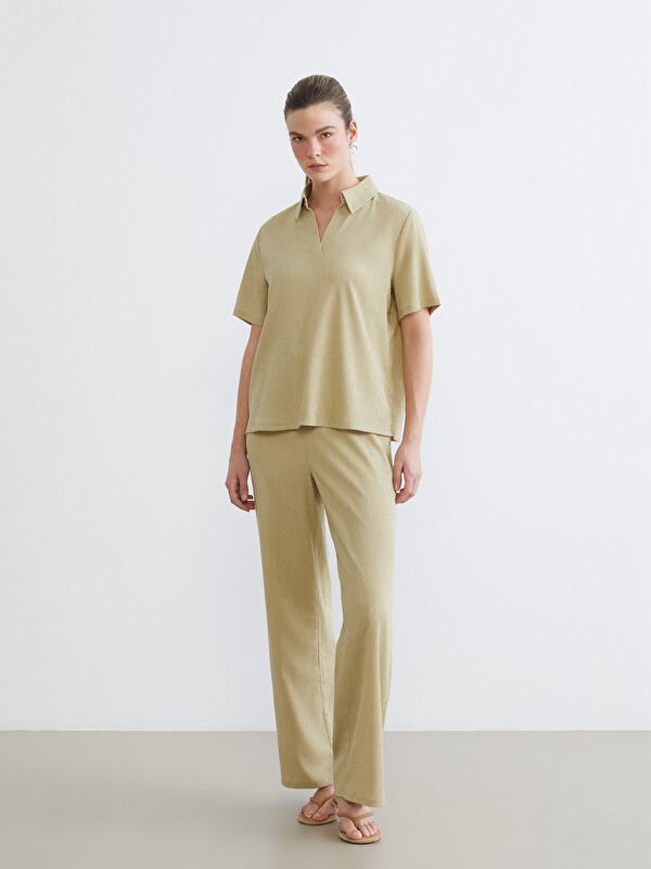 LCW Comfort Pantalon Kaki Femme