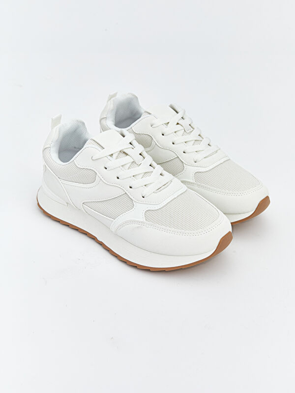 LCW STEPS Lace-up Women's Sneakers with Mesh Detail