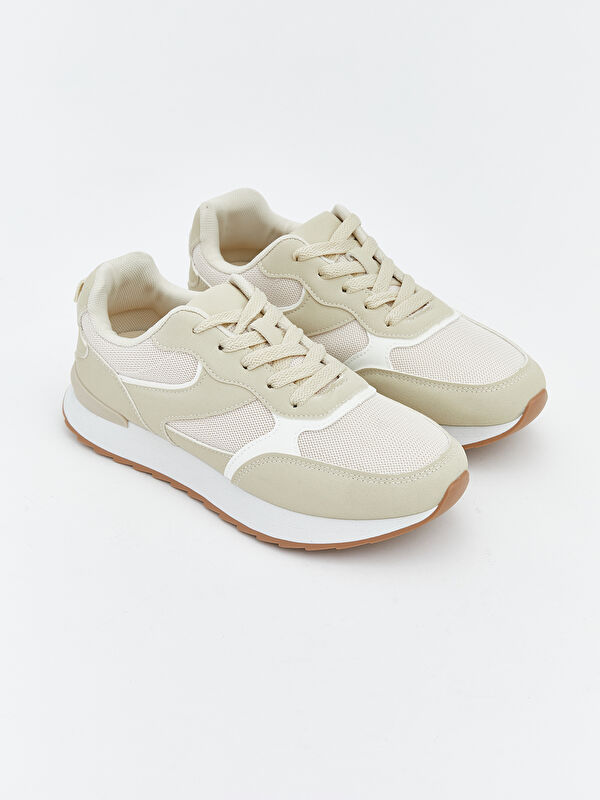 LCW STEPS Lace-up Women's Sneakers with Mesh Detail