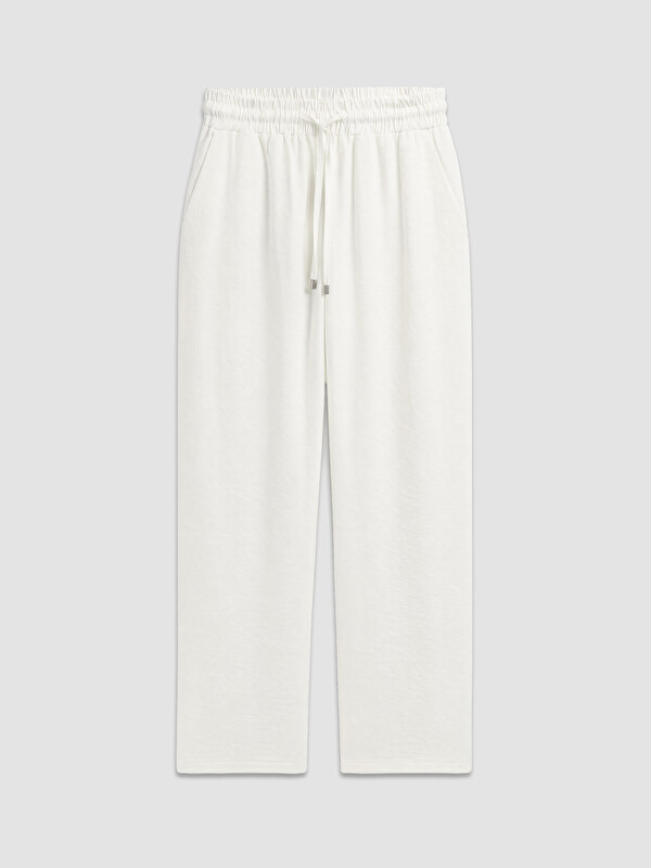 LCWAIKIKI Classic Woman Ecru Trousers