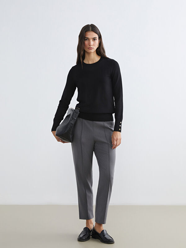 LCWAIKIKI Classic Pantalon pour Femmes avec Taille Élastiquée
