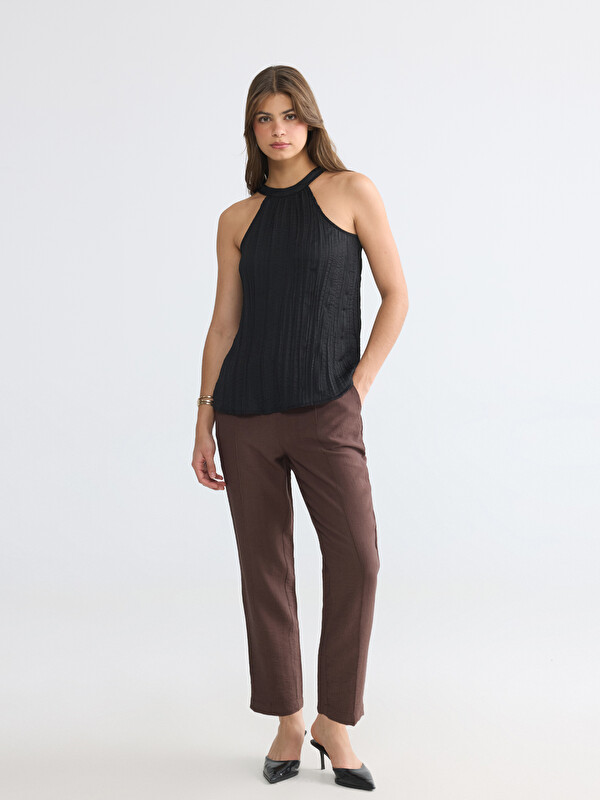LCWAIKIKI Classic Pantalon Femme à Taille Élastique