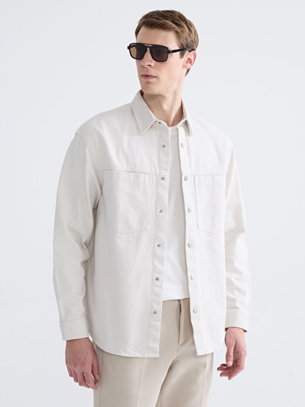 LCW Jeans دينيم قميص بيج رجل