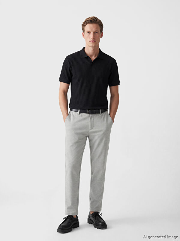 SOUTHBLUE Standard Fit Men's Fabric Trousers