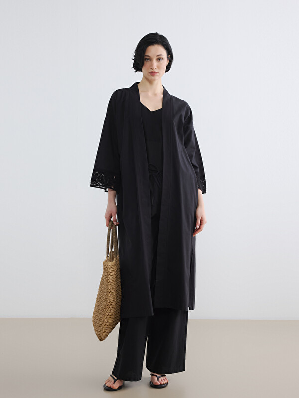 LCW Vision Elastic Waist Wide Leg Women's Trousers