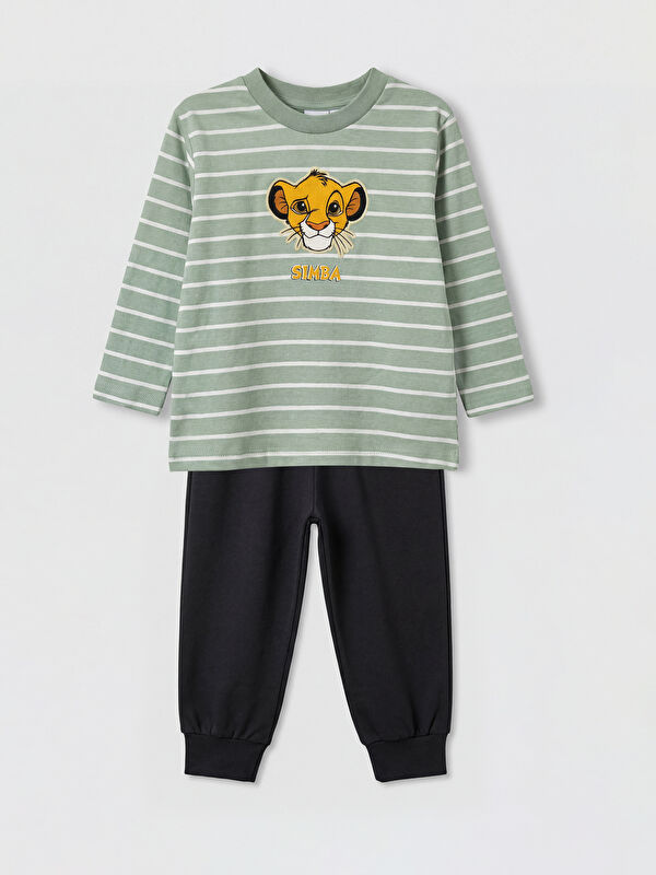 LCW baby طقم أولاد رضع بطبعة Lion King