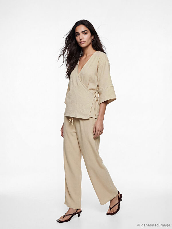 LCW Vision Pantalon BEIGE Femme