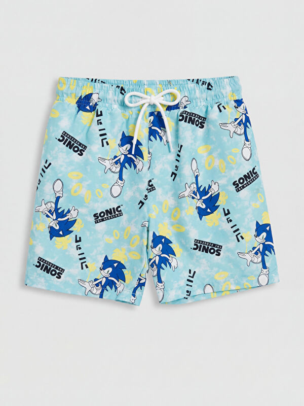 LCW Kids Sonic Printed Boys' Swimming Shorts