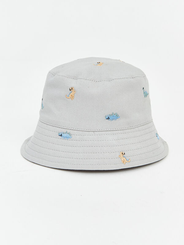 LCW baby Nakışlı Erkek Bebek Bucket Şapka 