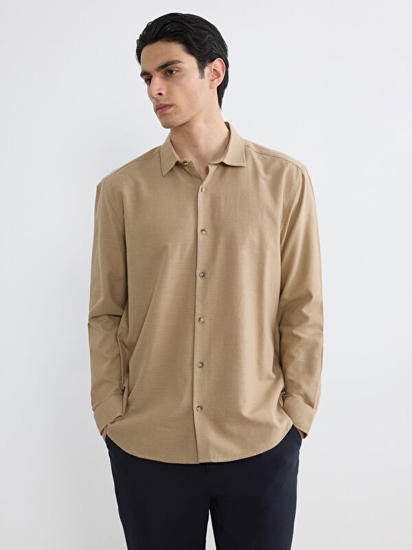 LCW Vision Regular Fit Dobby Men's Shirt
