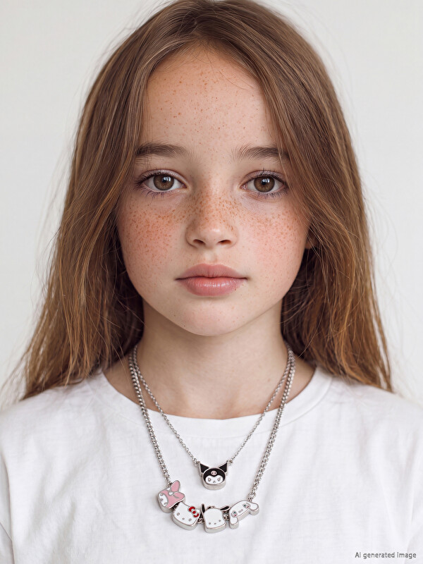 LCW JOY Girls' Hello Kitty Charm Necklace