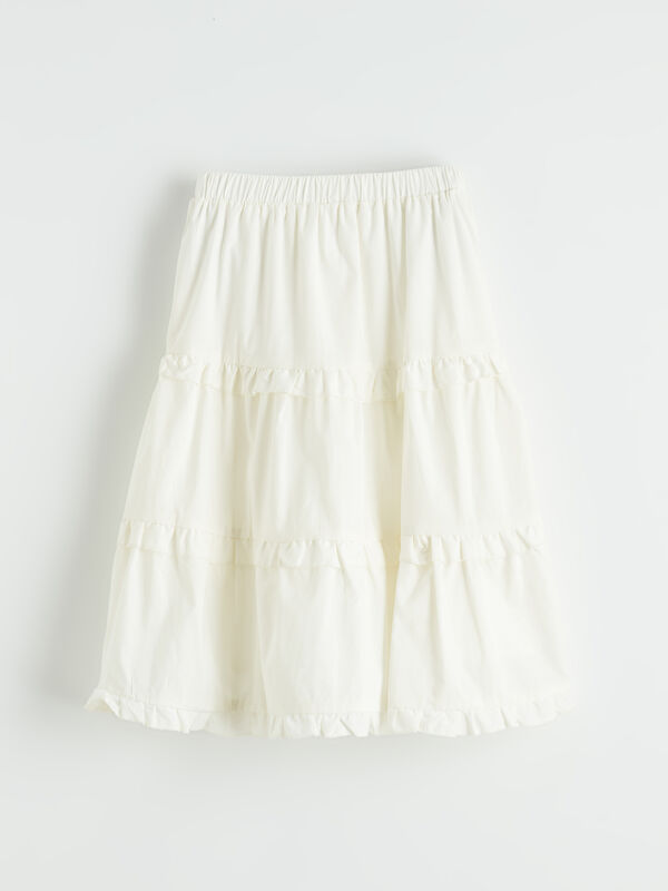LCW Kids تنورة أبيض فتاة