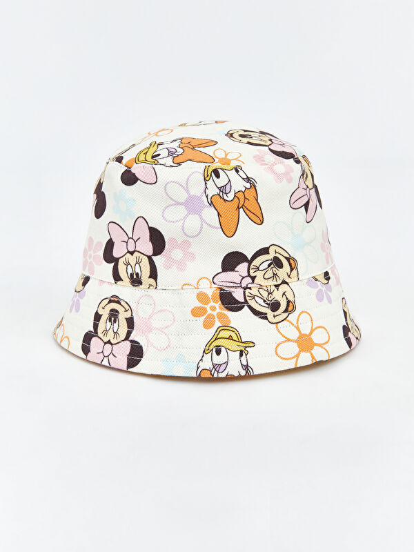 LCW baby Minnie Mouse Baskılı Kız Bebek Bucket Şapka