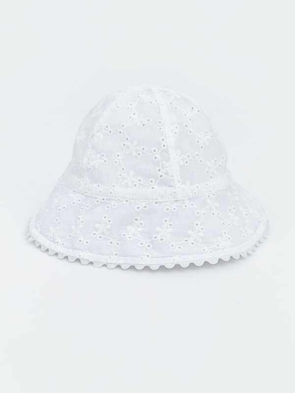 LCW baby Floral Embroidered Baby Girl Bucket Hat