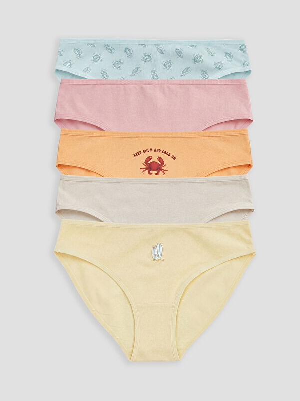 LCW Young Baskılı Bikini Külot 5'li