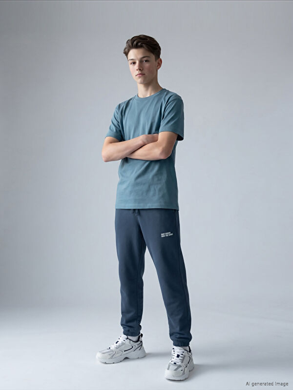 LCW Kids Baskılı Erkek Çocuk Jogger Eşofman Altı