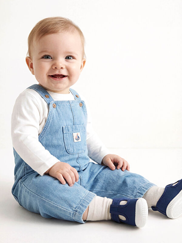 LCW baby Erkek Bebek Jean Salopet ve Tişört