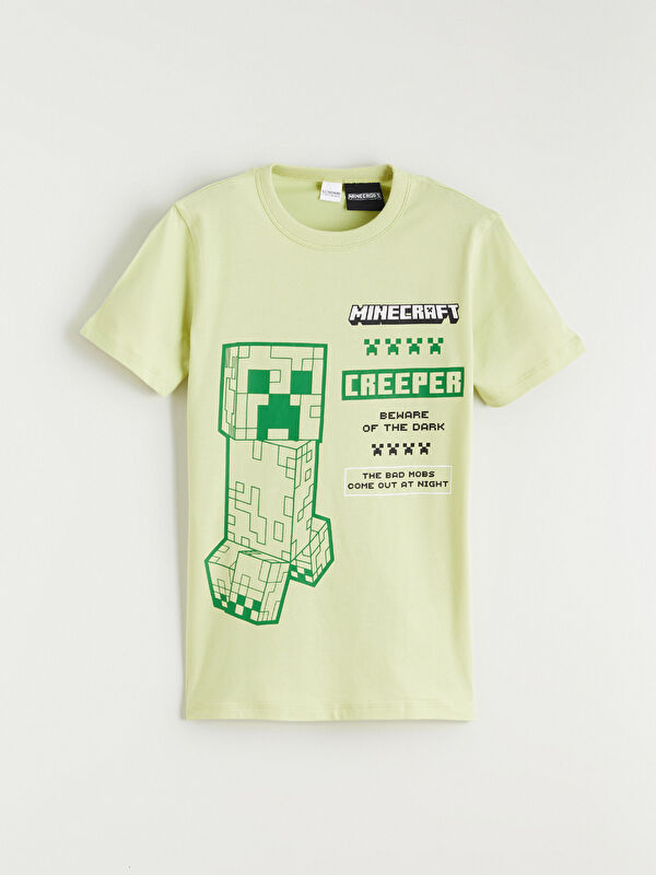 LCW Kids Minecraft Print T-Shirt for Boys