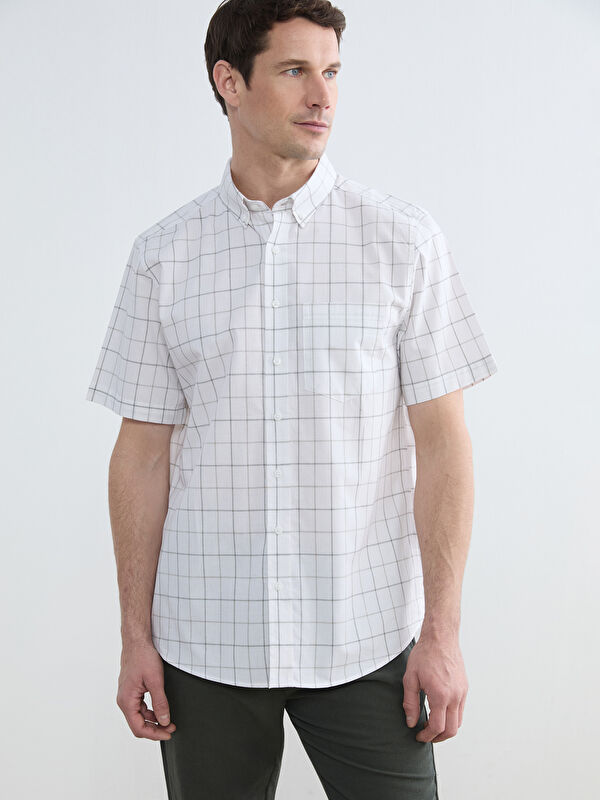 LCWAIKIKI Classic Regular Fit Plaid Shirt for Men