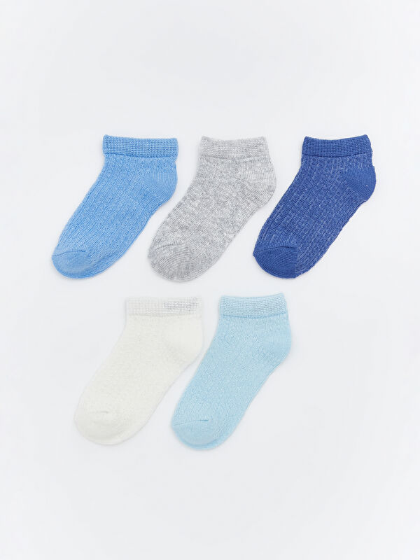 LCW baby Basic Erkek Bebek Patik Çorap 5'li