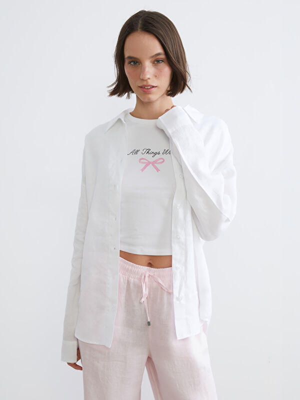 XSIDE Oversize Linen Women's Shirt